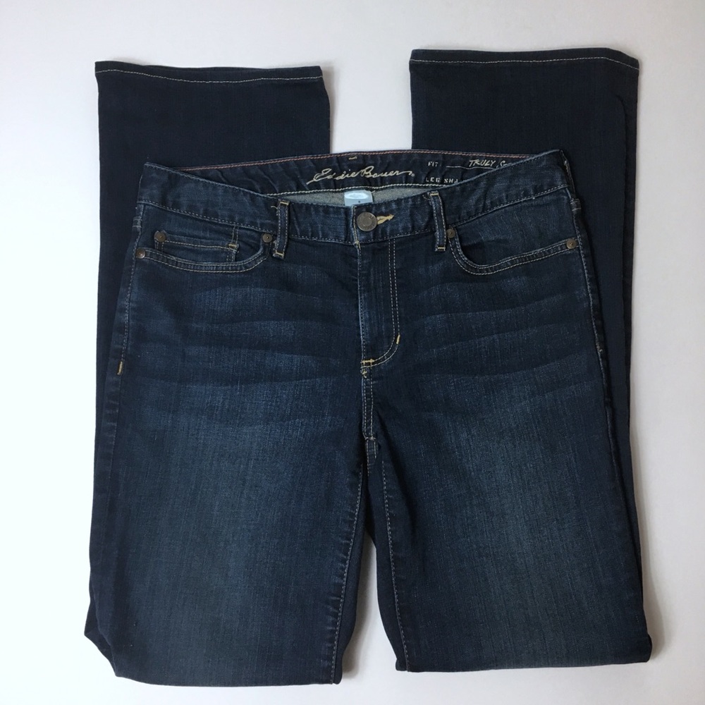 Eddie Bauer Truly Straight Boot Cut Jeans, 6